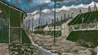 Das Internierungslager Gurs in den Pyrenäen, Aquarell von Harry Choyke-Berkefeld