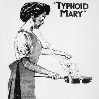 Zeichnung von Mary Mallon, bekannt als „Typhus Mary“