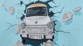 Open-Air-Galerie, das längste noch erhaltene Teilstück der Berliner Mauer in Berlin-Friedrichshain