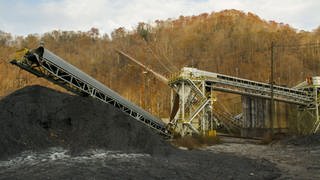 Verlassenes Kohlebergwerk in McDowell County, West Virginia