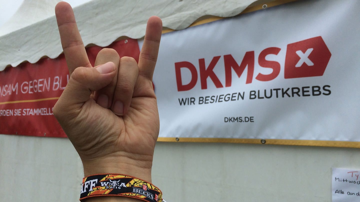 Solidarität in Wacken für die DKMS