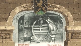 Heidelberger Fass  Postkarte