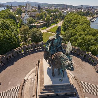 Kaiser Wilhelm am Deutschen Eck am Zusammenfluss von Rhein und Mosel