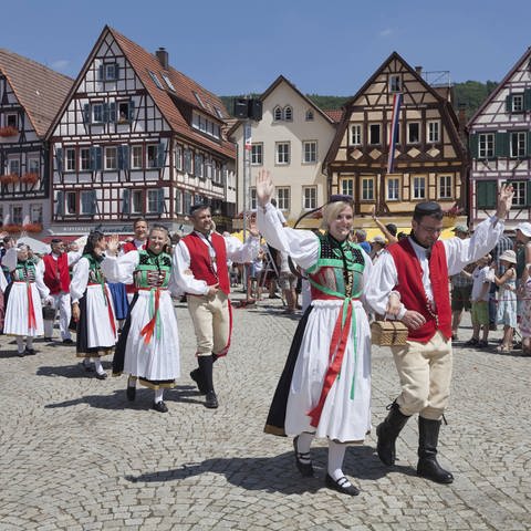 Historischer Festumzug, Schäferlauf, Bad Urach (Foto: IMAGO, IMAGO / imagebroker)