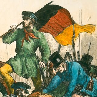 Barrikadenszene am Alexanderplatz Revolution 184849