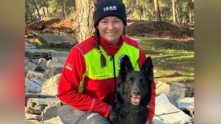 Alexandra Lambert und ihr Hund Baja