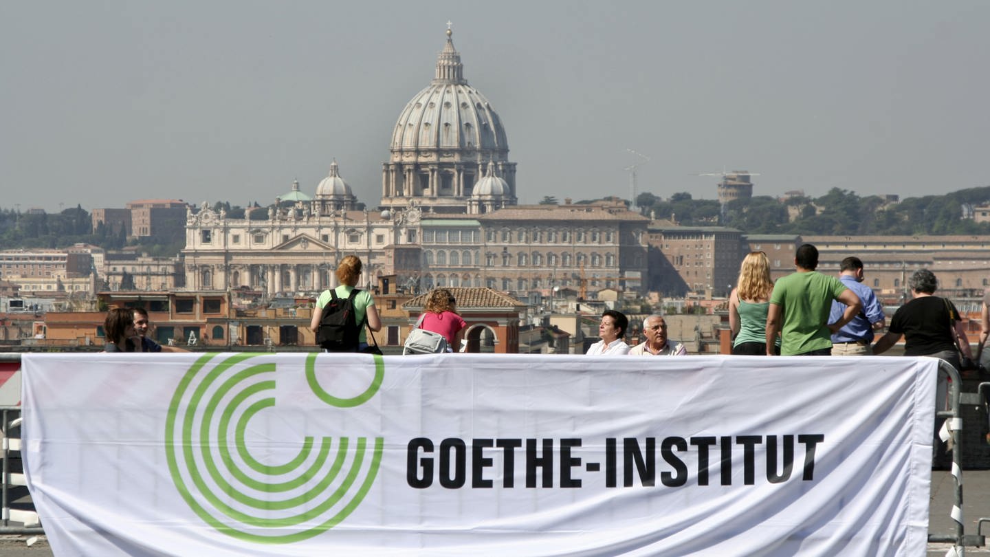 Transparent des Goethe-Instituts in Rom