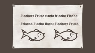 Zungenbrecher. Text von Fischers Fritze Symbolfoto