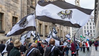 Demonstration von Reichsbürgern