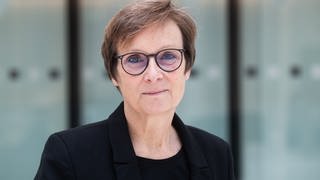 Elke Gryglewski, Geschäftsführerin Stiftung niedersächsische Gedenkstätten, steht im Landtag.