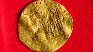 Eine Gold-Dukate aus dem Jahr 1608