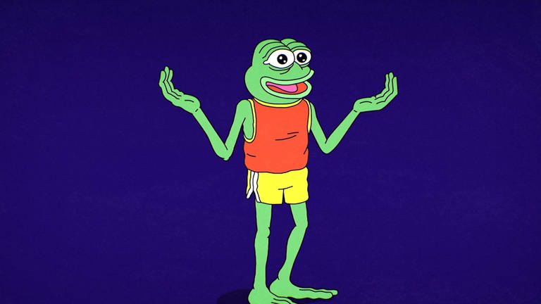 Pepe the Frog, the web comics character co-opted by the alt-right as a symbol of white supremacy, 2020. (Foto: picture-alliance / Reportdienste, Courtesy Everett Collection)