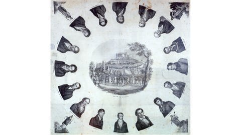 Hambacher Tuch anlässlich des Hambacher Fests 1832