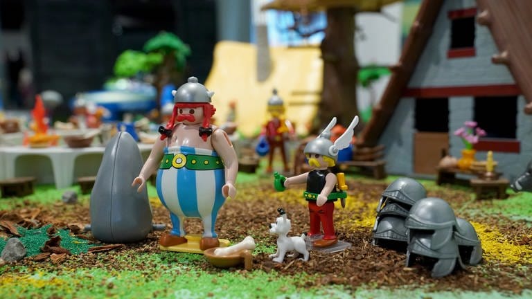 Asterix und Obelix als Playmobilfiguren