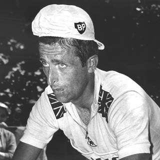 Der britische Radrennfahrer Tommy Simpson während der Tour de France im Juli 1967.