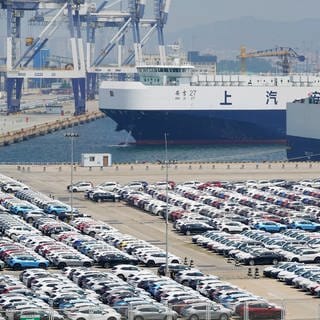 YANTAI, CHINA - JULY 12, 2024 - Chinese vehiclers are exported