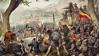 Revolution 184849: Republikanische Erhebung in Baden  Schlacht von Kandern am 20.4.1848