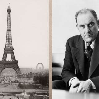 Archivbilder: Eiffel Tower (links) und Victor Lustig