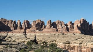 Chesler Park, Felsformationen The Needles District, Canyonlands Nationalpark, Utah, USA,