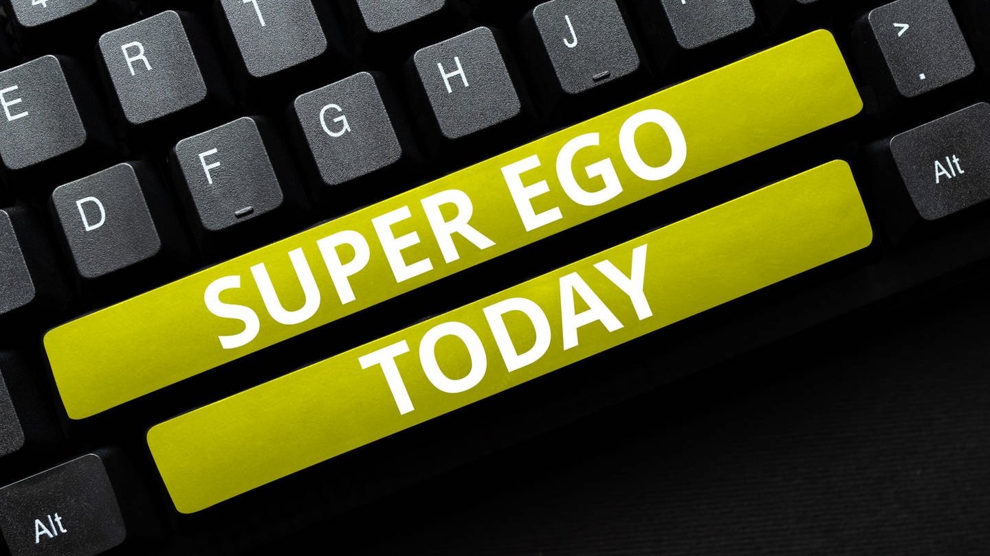 Conceptual display Super Ego. Symbolfoto