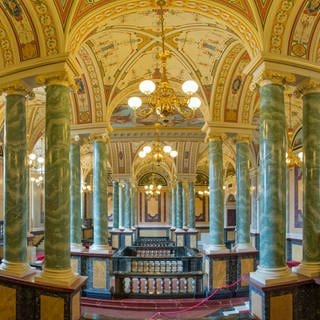 Semperoper, Innenaufnahme, Dresden, Sachsen, Deutschland, Europa