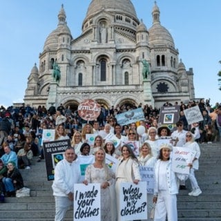 Demonstration vor Sacre Coeur