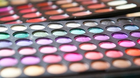 Bunte Lidschatten-Farbpalette