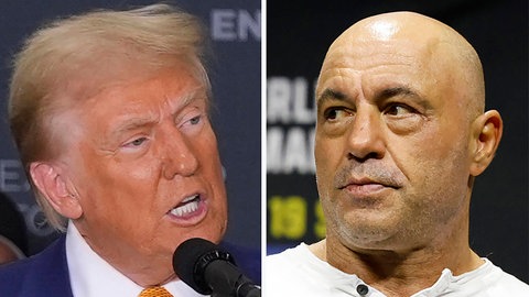 Designierter US-Präsident Trump und Podcaster Joe Rogan