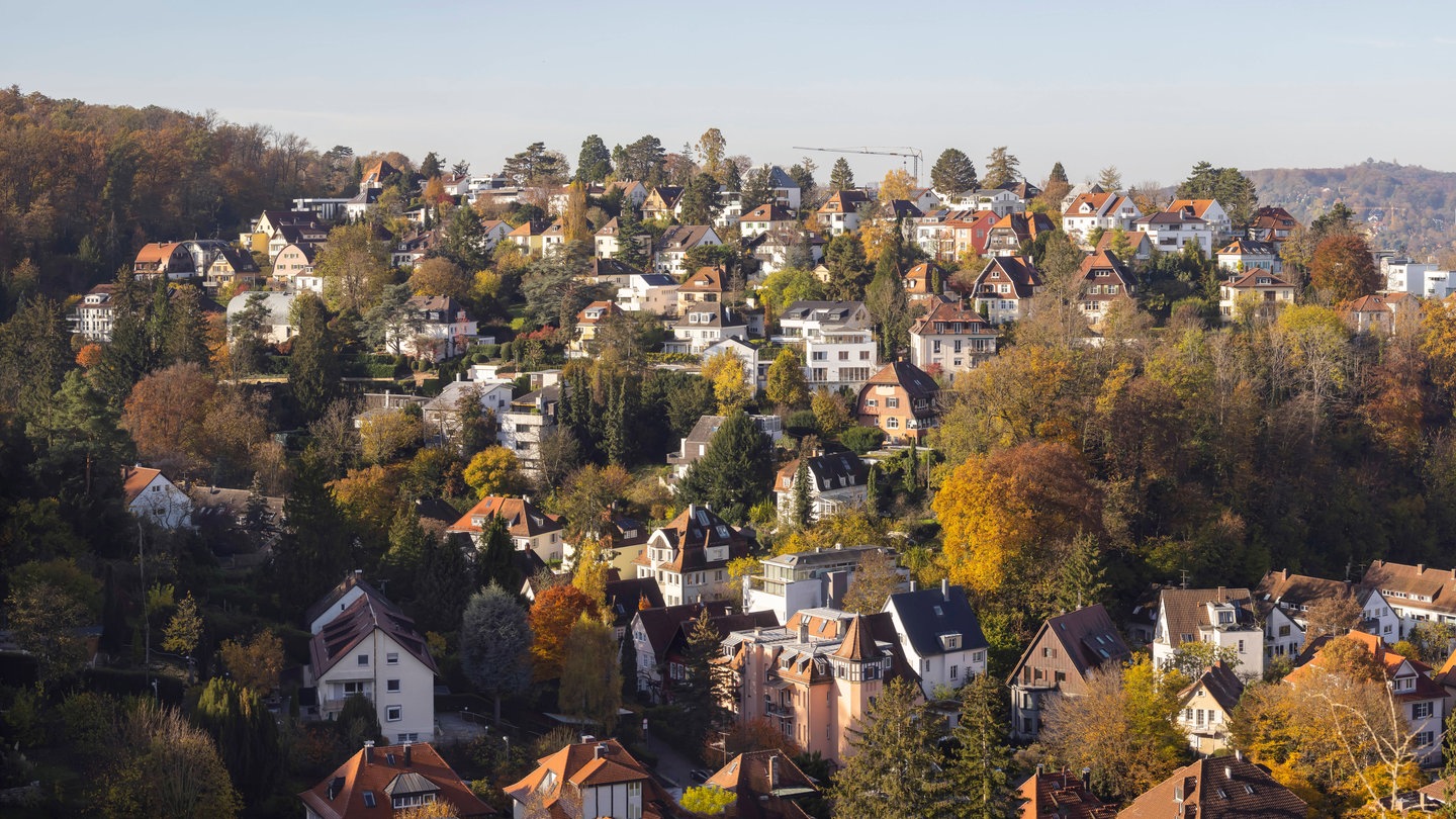 Halbhöhenlage in Stuttgart.