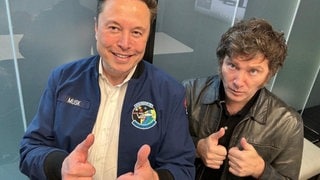 Elon Musk und der argentinische Präsident Javier Milei