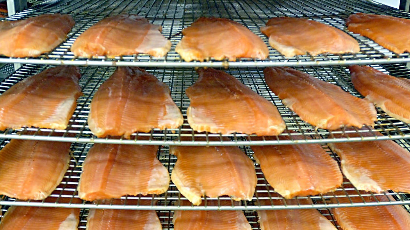 Smoked salmon. Symbolfoto