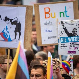 Demonstration Gemeinsam gegen Rechts