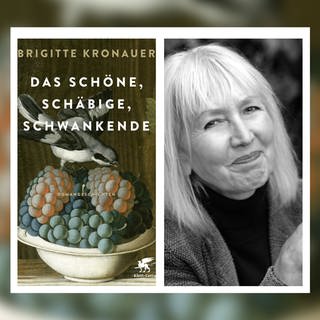 Die Autorin Brigitte Kronauer und das Cover ihres Buches "Das Schöne, Schäbige, Schwankende"