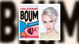 Buchcover und Autorin Lisa Eckhart: Boum