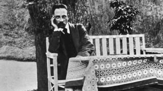 Rainer M. Rilke auf GartenbankFoto 1913