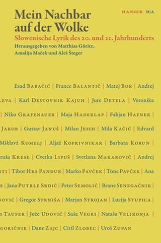 Matthias Göritz, Amalija Maček, Aleš Šteger (Hrg.) – Mein Nachbar auf der Wolke. Slowenische Lyrik des 20. und 21. Jahrhunderts