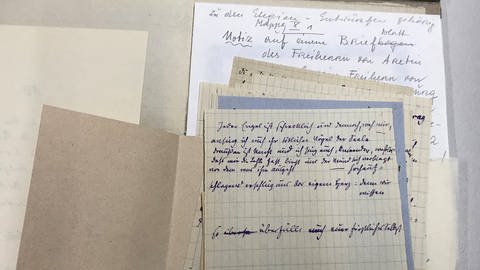 Nachlass von Rainer Maria Rilke im Deutschen Literaturarchiv in Marbach
