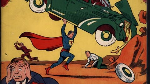 Ein Exemplar der Erstausgabe des «Action Comics No.1» aus dem Jahr 1938, in dem Superman zum ersten Mal seine Kräfte spielen ließ