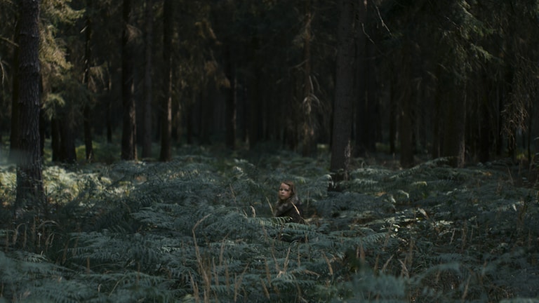 Szene aus dem Film „Milchzähne“: Kind im Wald versteckt