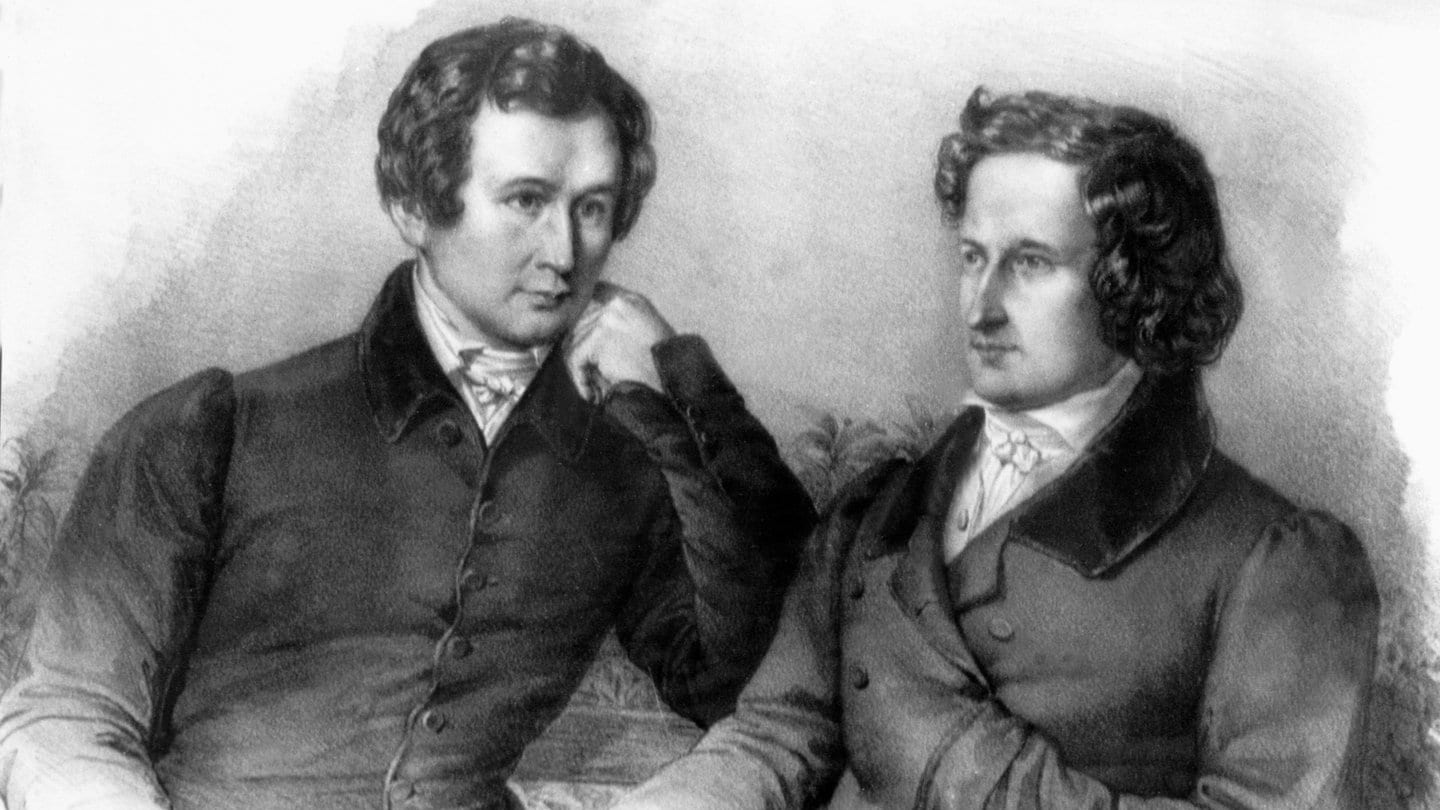 Jakob (r) und Wilhelm Grimm