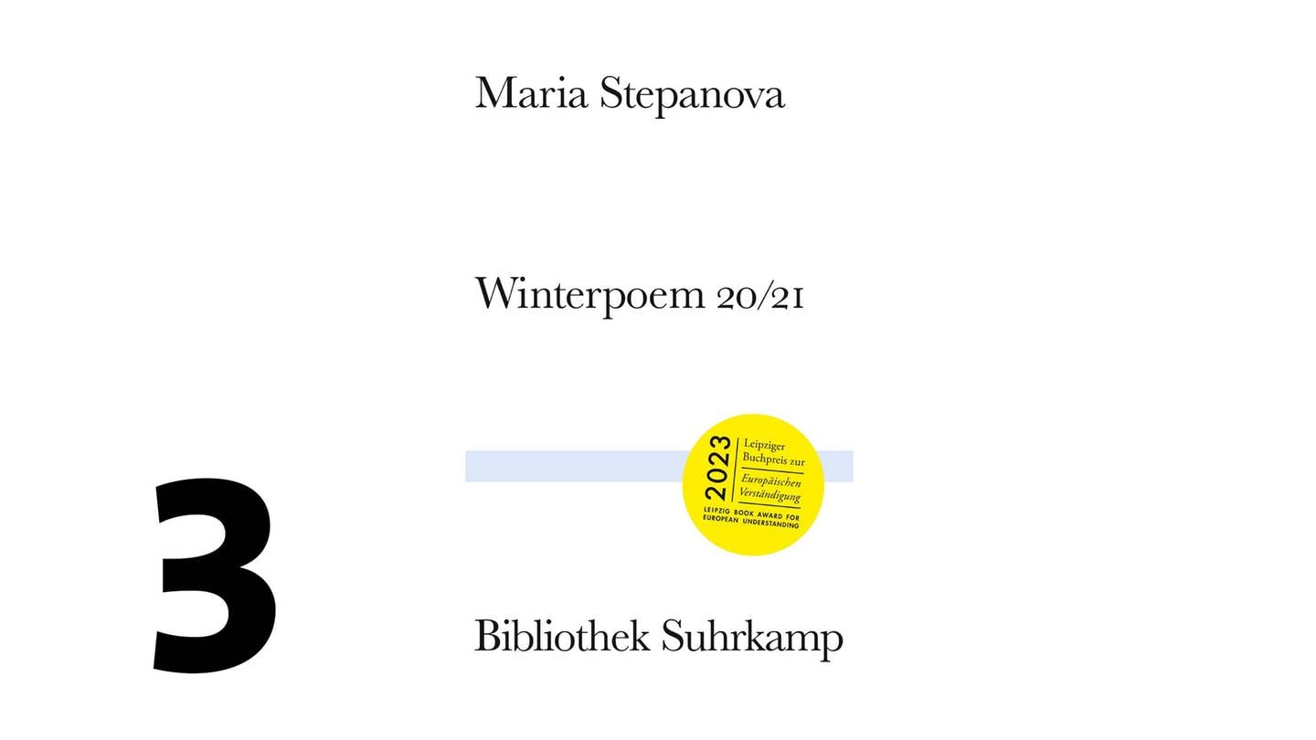 Cover des Buches Maria Stepanova: Winterpoem 20/21