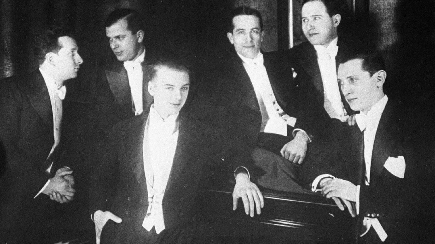 Comedian Harmonists, Ari Leschnikoff, Erich A. Collin, Harry Frommermann, Roman Cycowski, Robert Biberti und Erwin Bootz