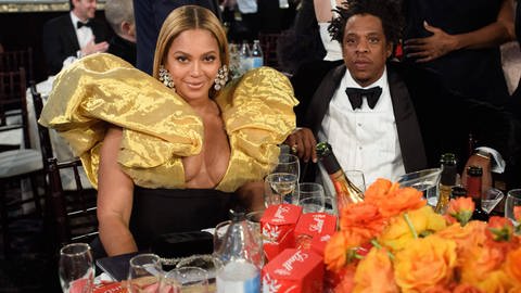Rapper Jay-Z und seine Frau Beyoncé