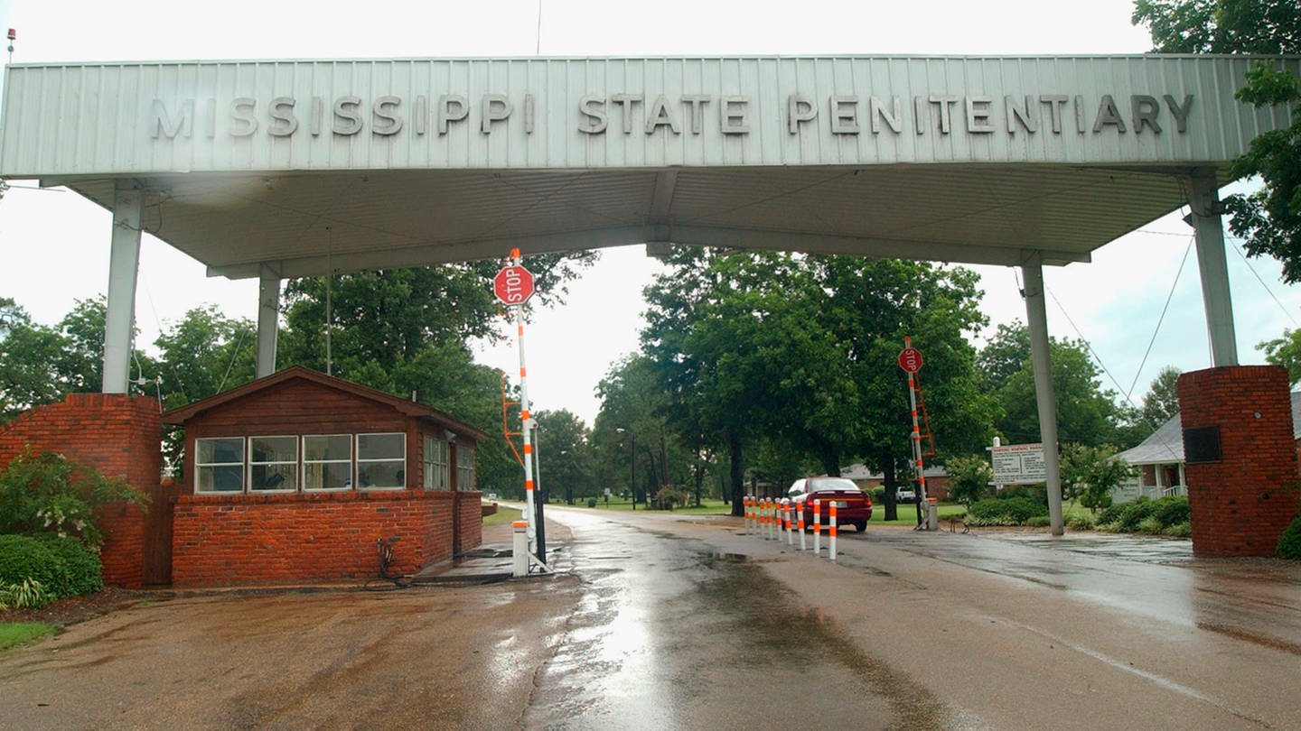 Eingang zum US-Gefängnis Mississippi State Penitentiary in Parchman, Mississippi