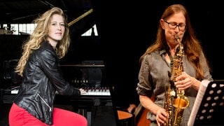 Die Saxofonistin Ilona und die Pianistin Clara Haberkamp