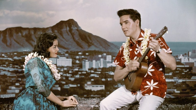 Elvis in Blue Hawai