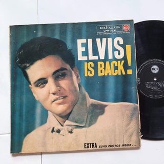 Retro-Vinyl von Elvis Presley.