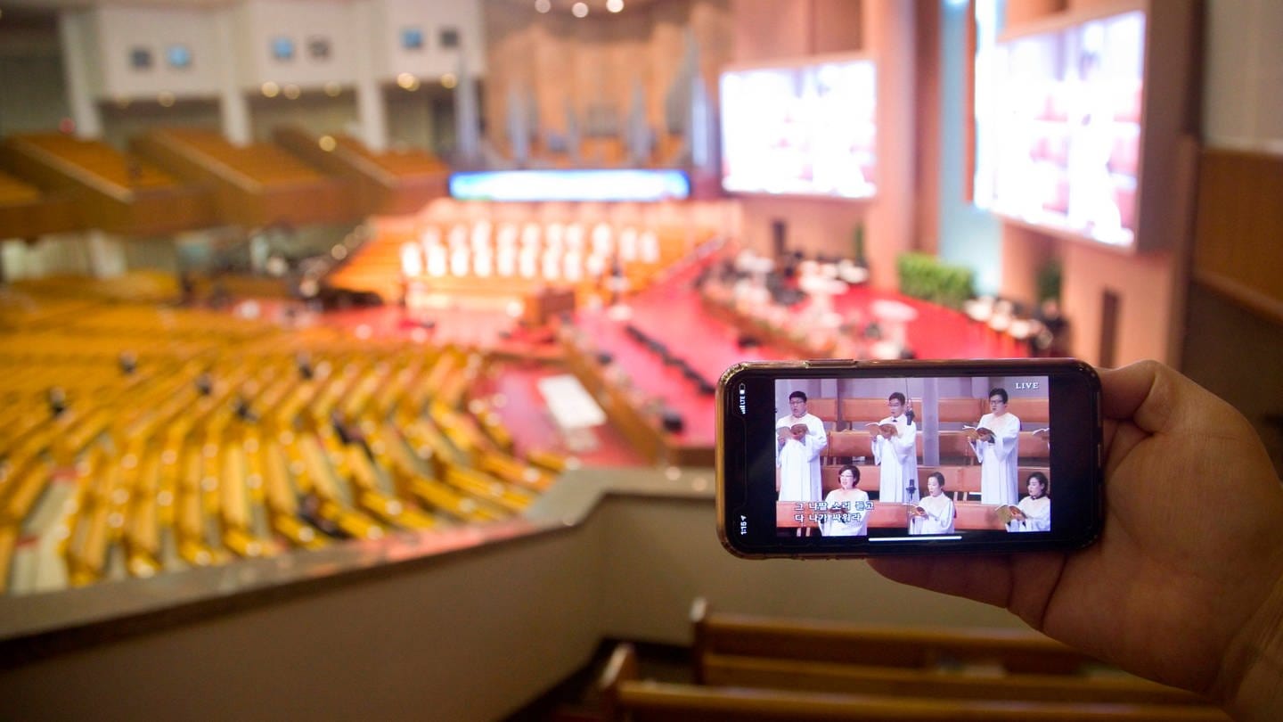 Streaming-Übertragung eines chinesischen Kirchenkonzertes