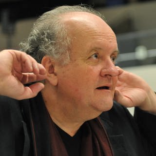 Wolfgang Rihm bei Generalprobe zur Uraufführung seines Werkes "Séraphine-Symphonie" bei den Musiktagen in Donaueschingen (14.10.2011) 