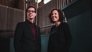 Das Orgelduo Marion Krall und Lars Schwarze